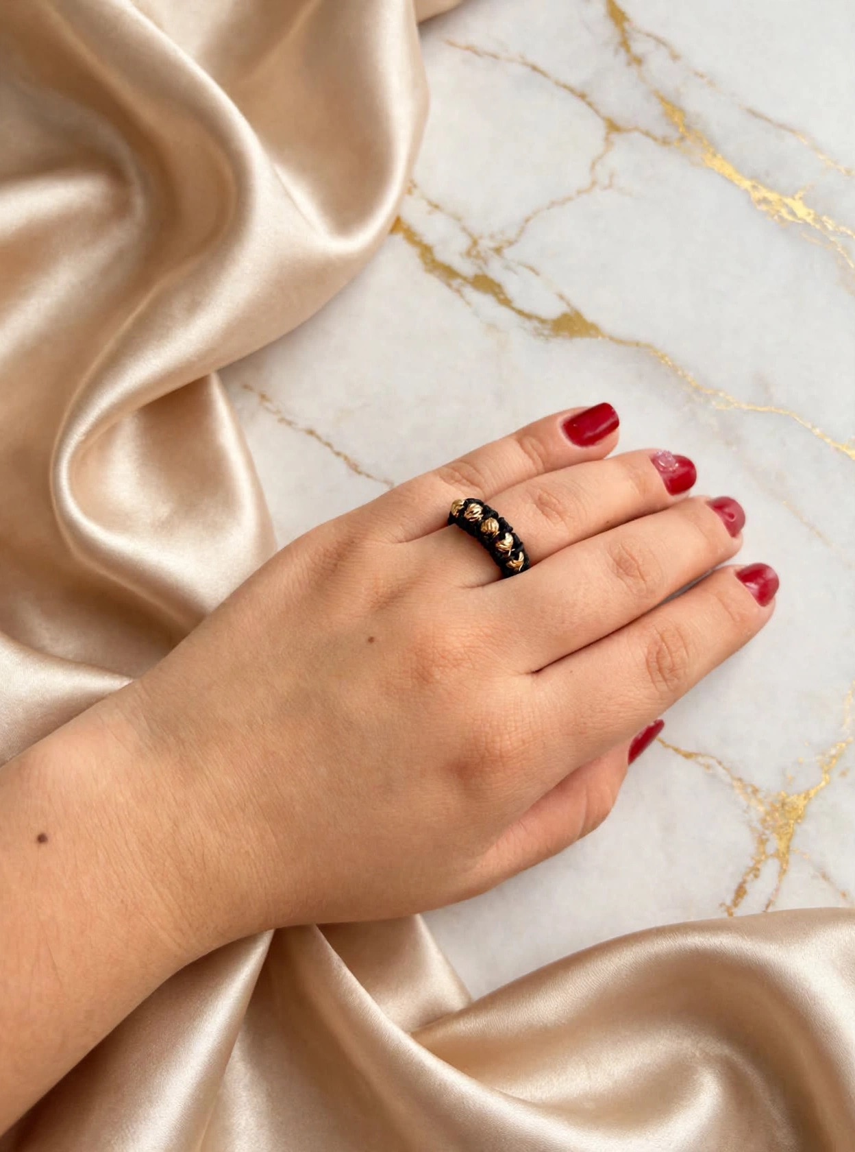 Anillos tejido