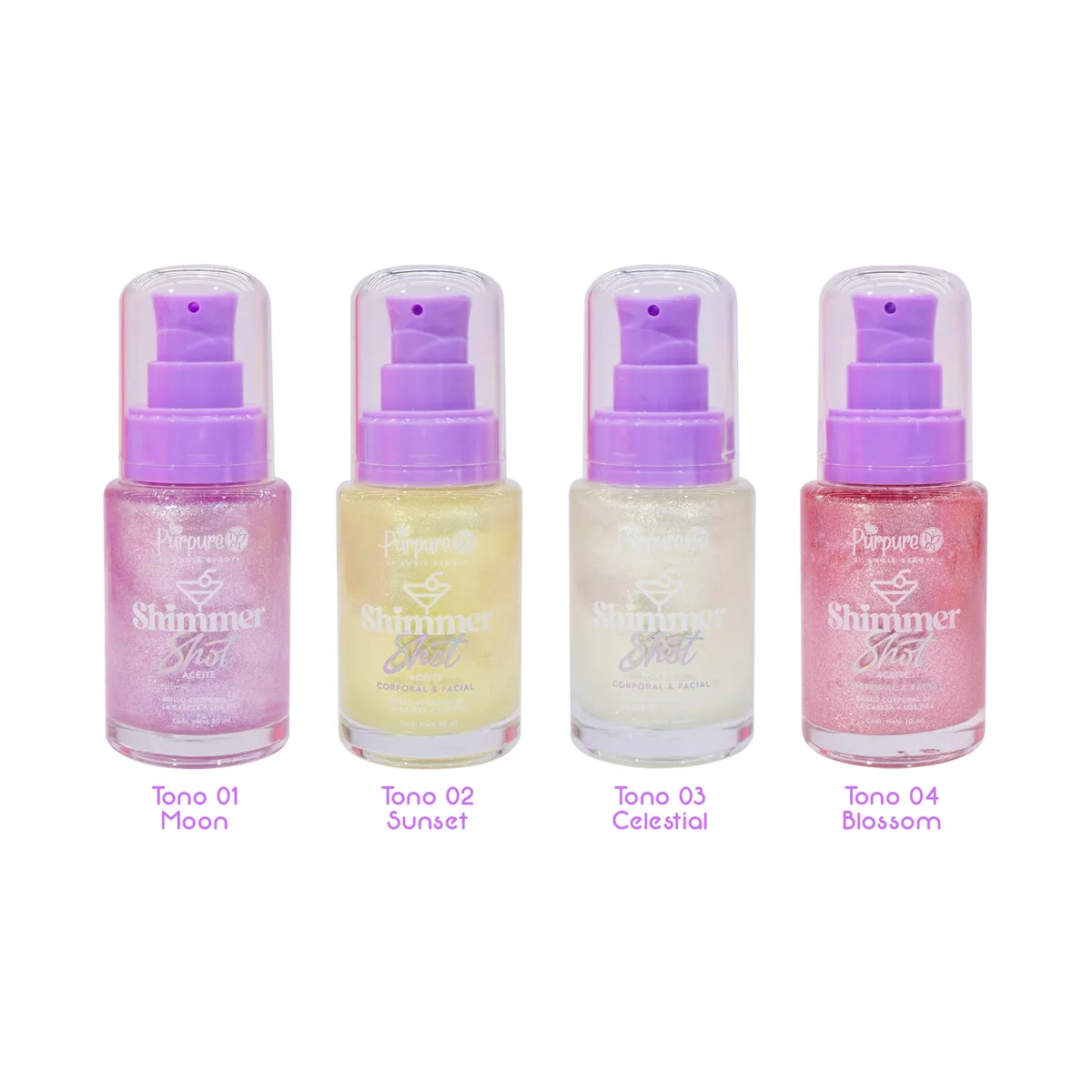 Aceite corporal shimmer shot Purpure