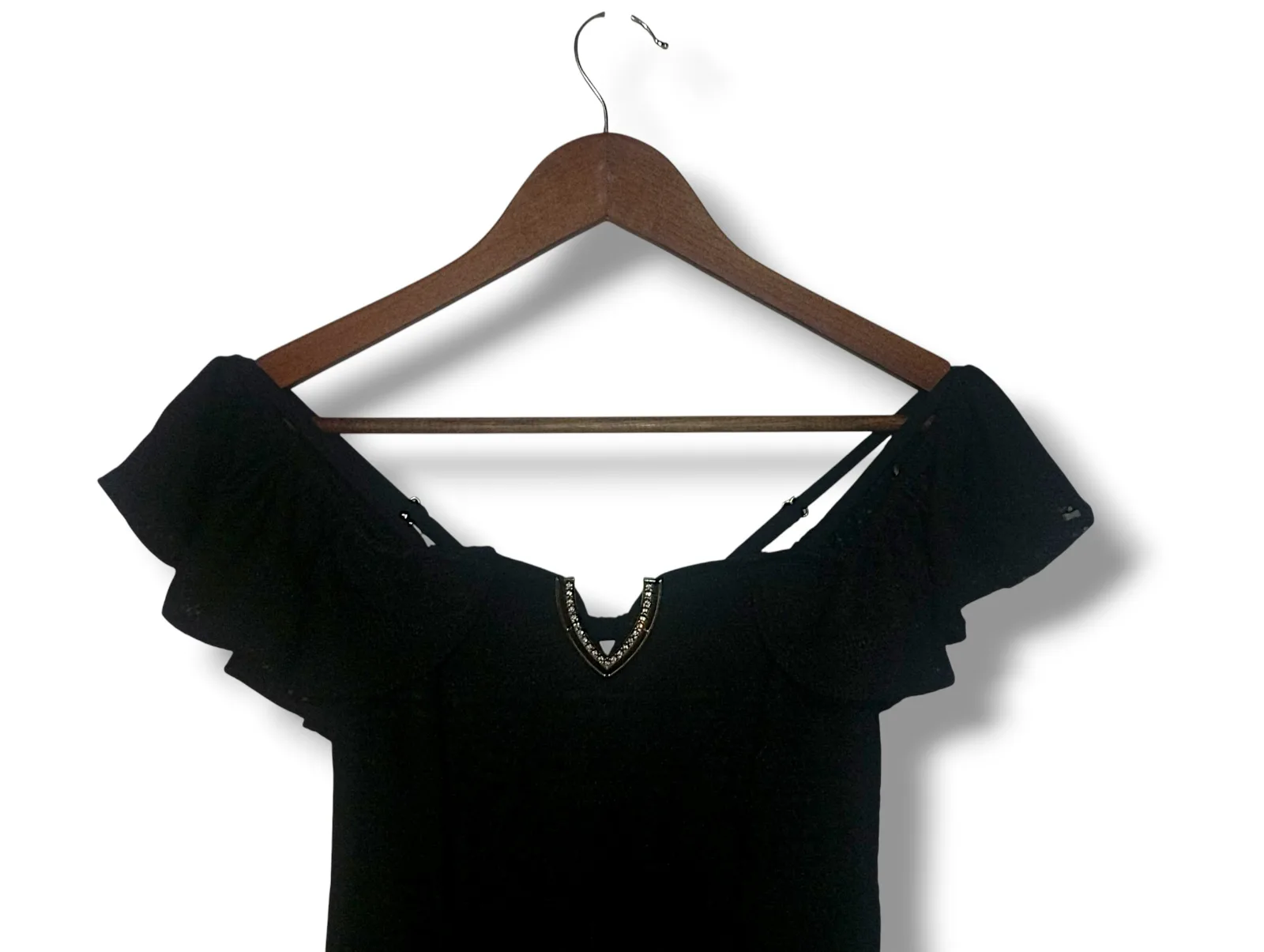 Vestido de encaje negro corto — foto 3 de 6