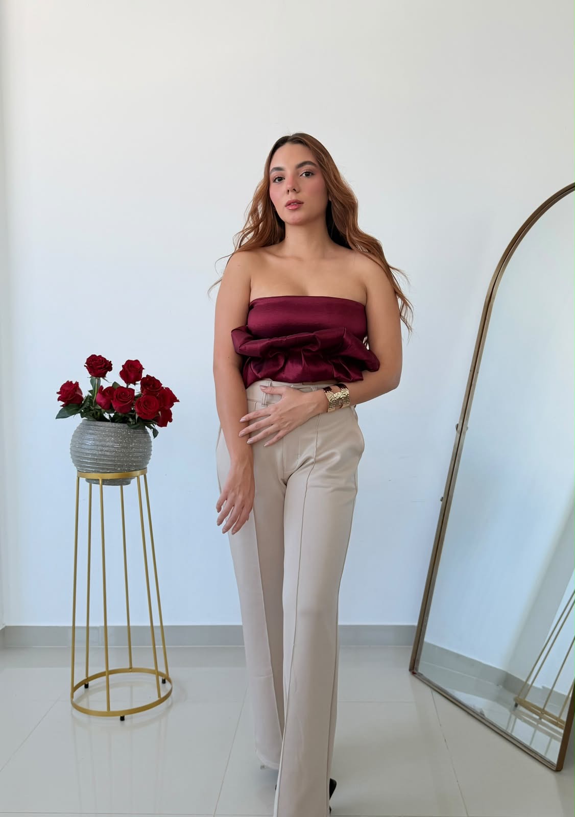 Blusa bolada en tafetán 😍✨