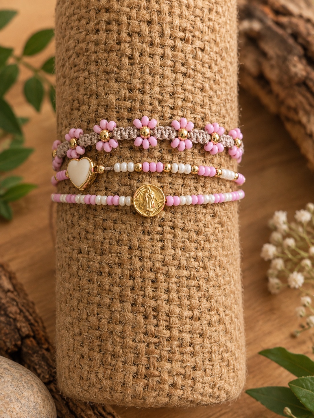 Manilla trío rosa celestial
