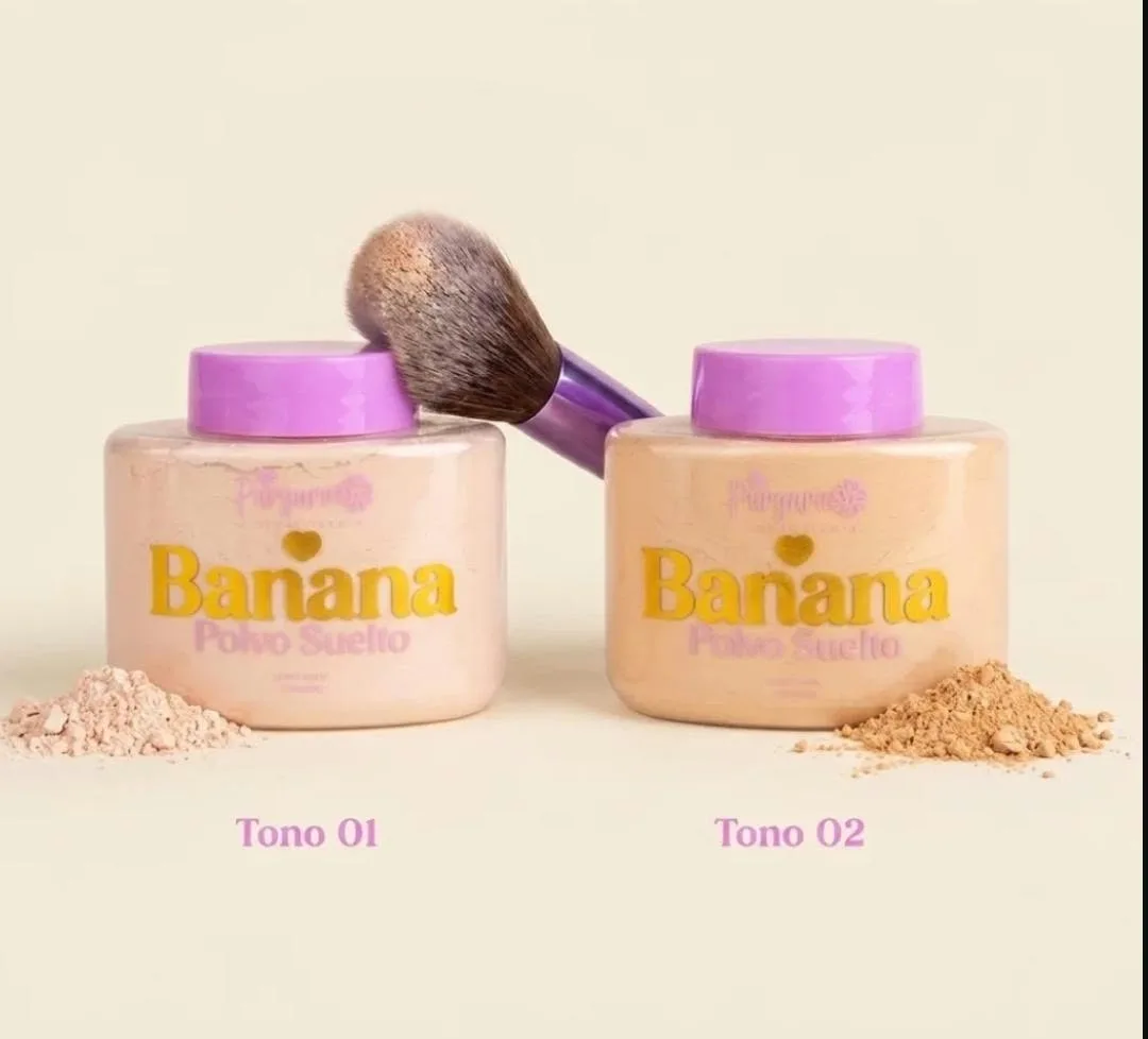 Polvos sueltos banana Purpure