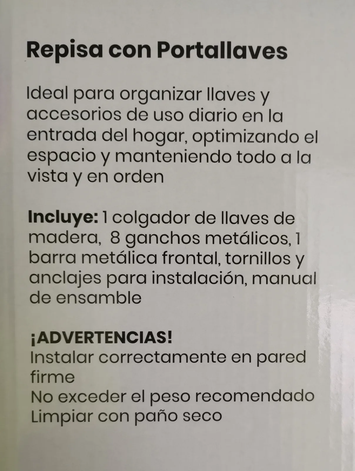 Repisa con portallaves — foto 2 de 5