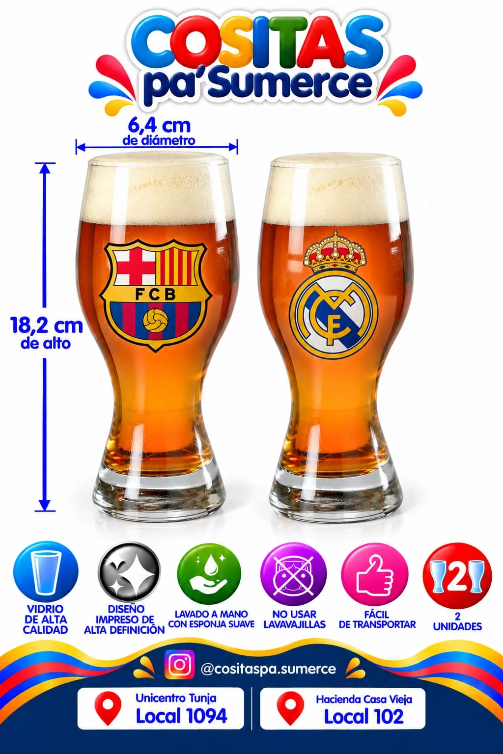 Vaso cervecero esbelto personalizado — foto 5 de 5