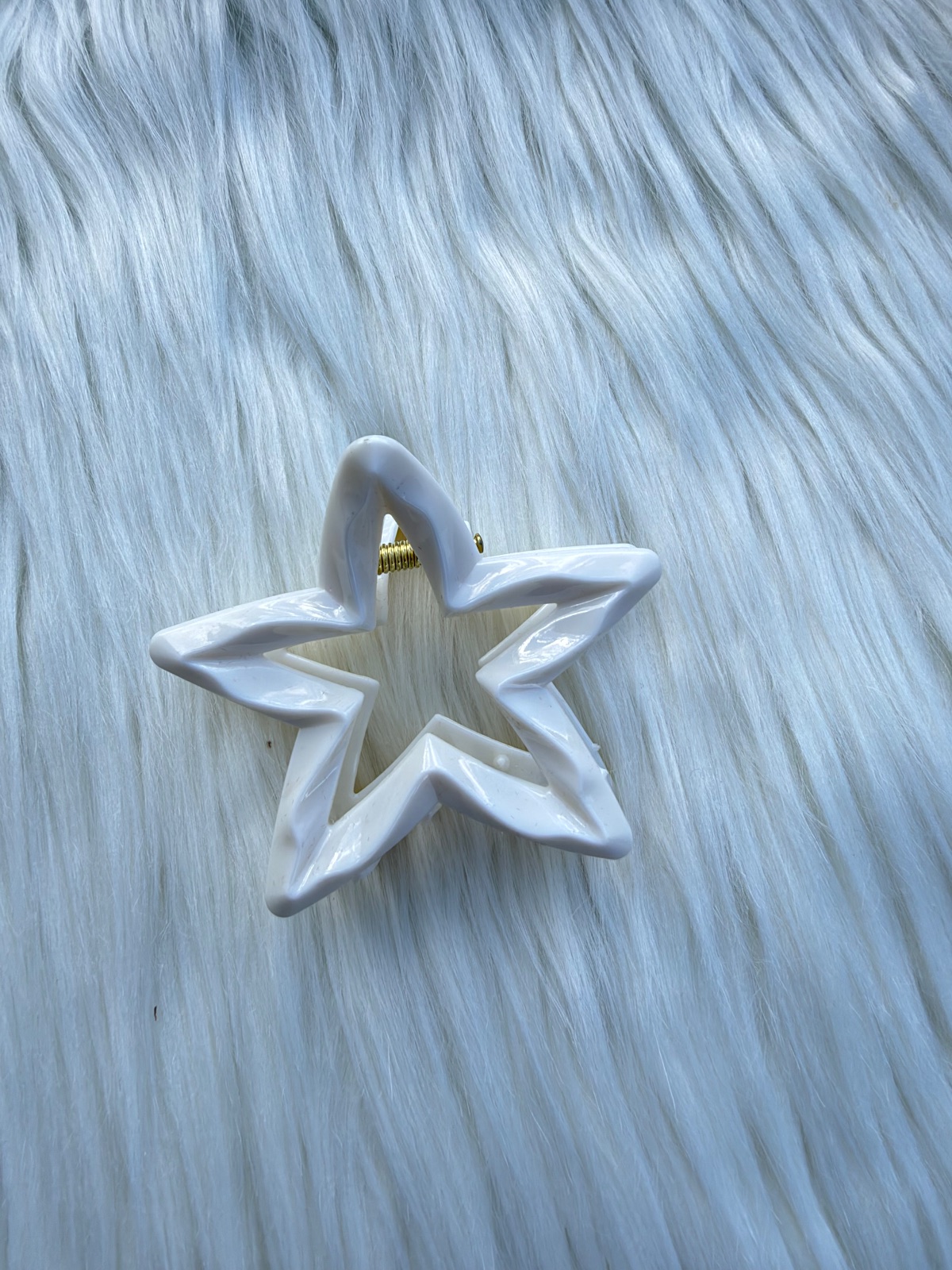Gancho para el cabello, (estrella blanca)