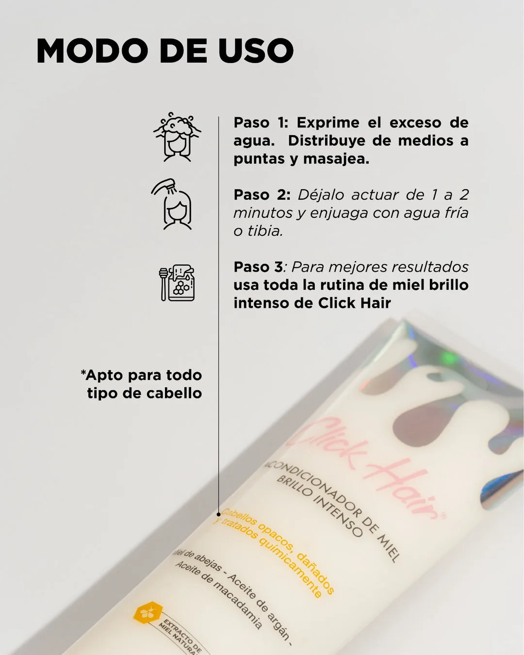 Acondicionador miel click hair — foto 2 de 3