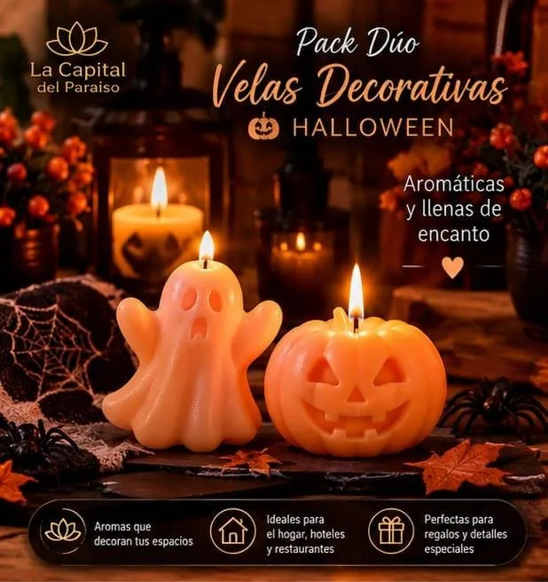 Pack Dúo de Velitas Decorativas Aromáticas