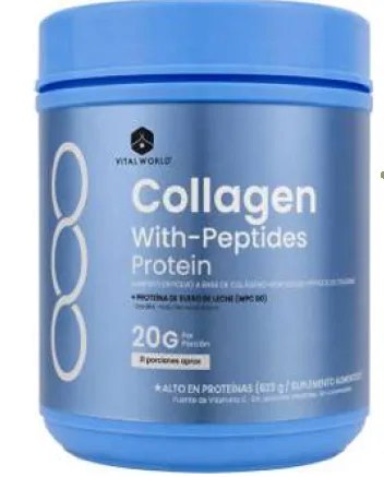 Colageno con péptidos + proteína