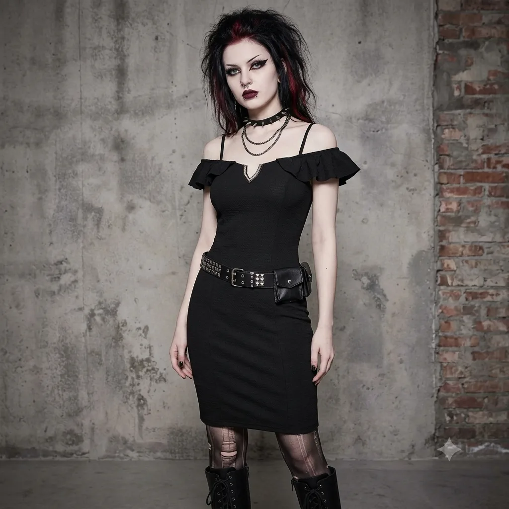 Vestido de encaje negro corto — foto 2 de 6