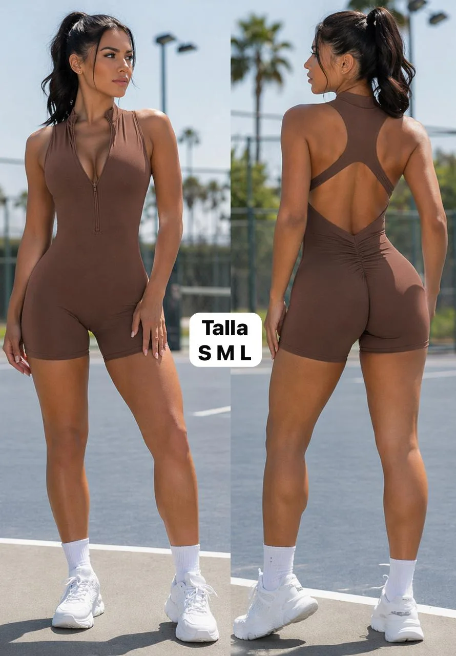 Enterizo Deportivo Corto con Espalda Descubierta — foto 2 de 2