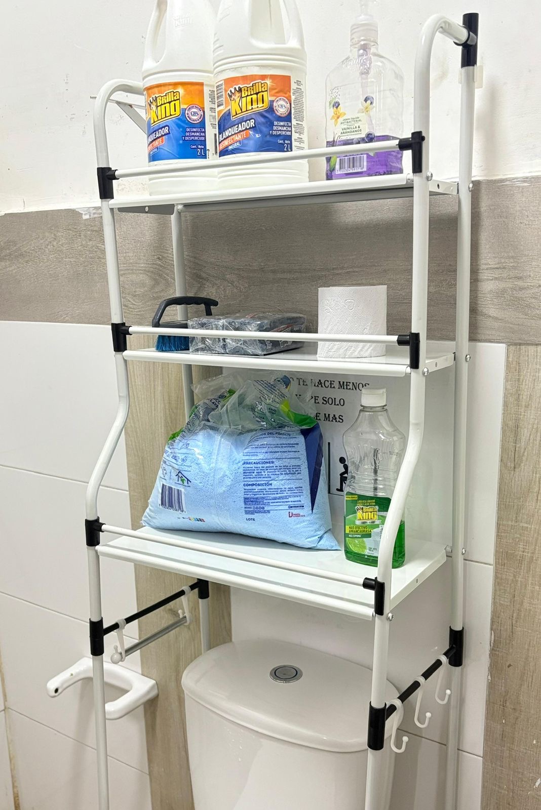 Estante Metálico de Baño