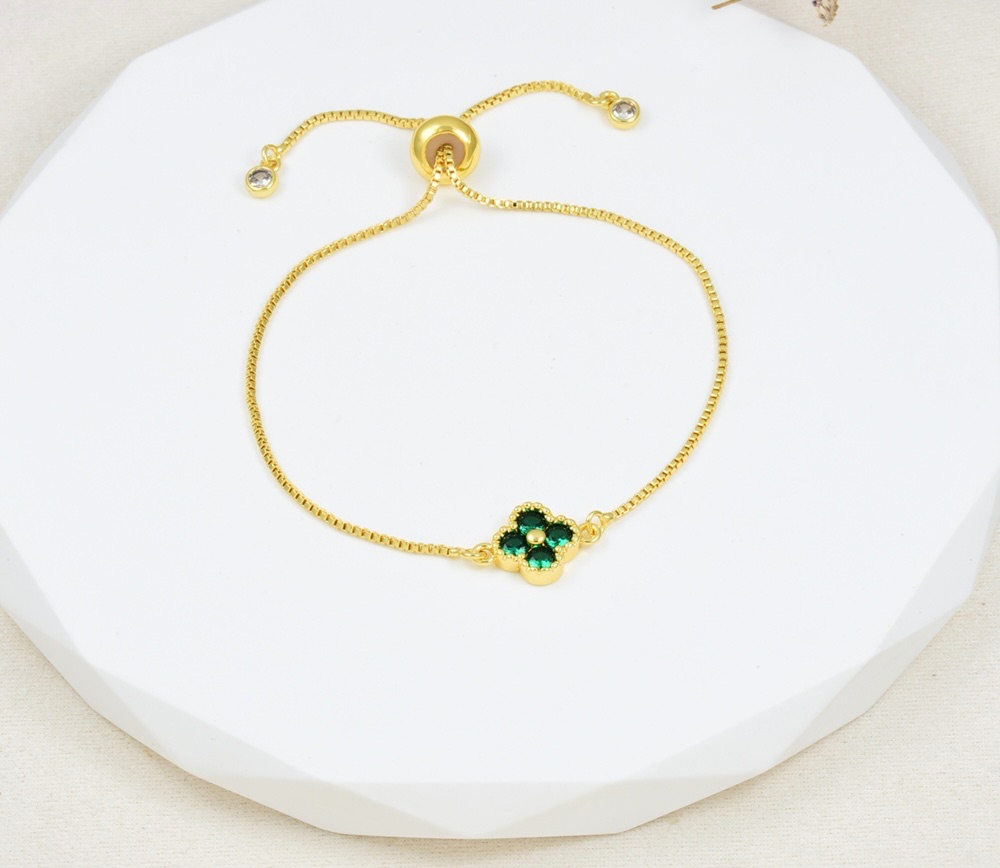 Pulsera flor verde