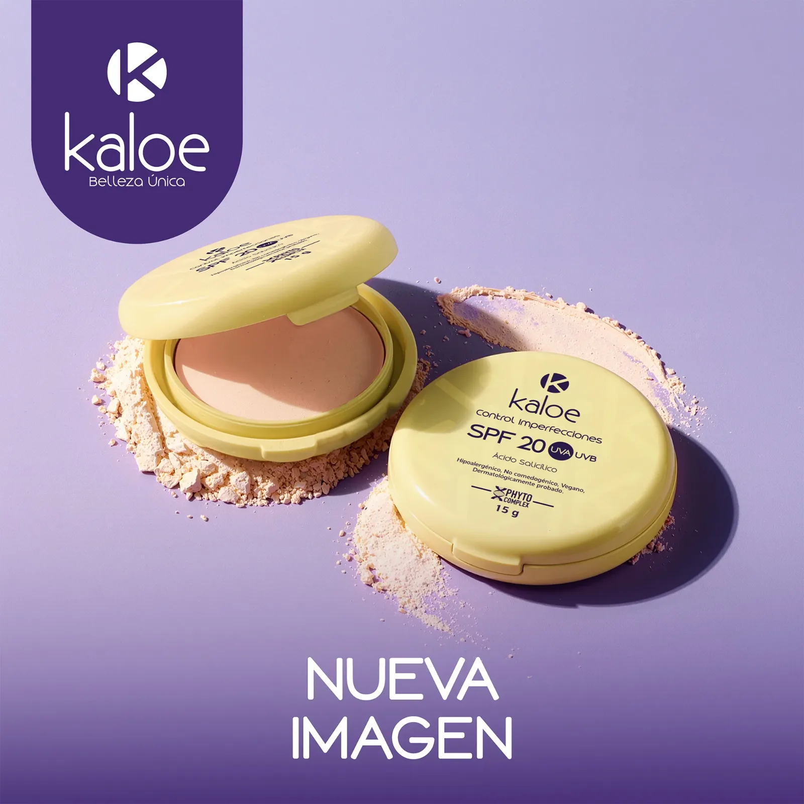 Polvo Compacto Control Imperfecciones Kaloe