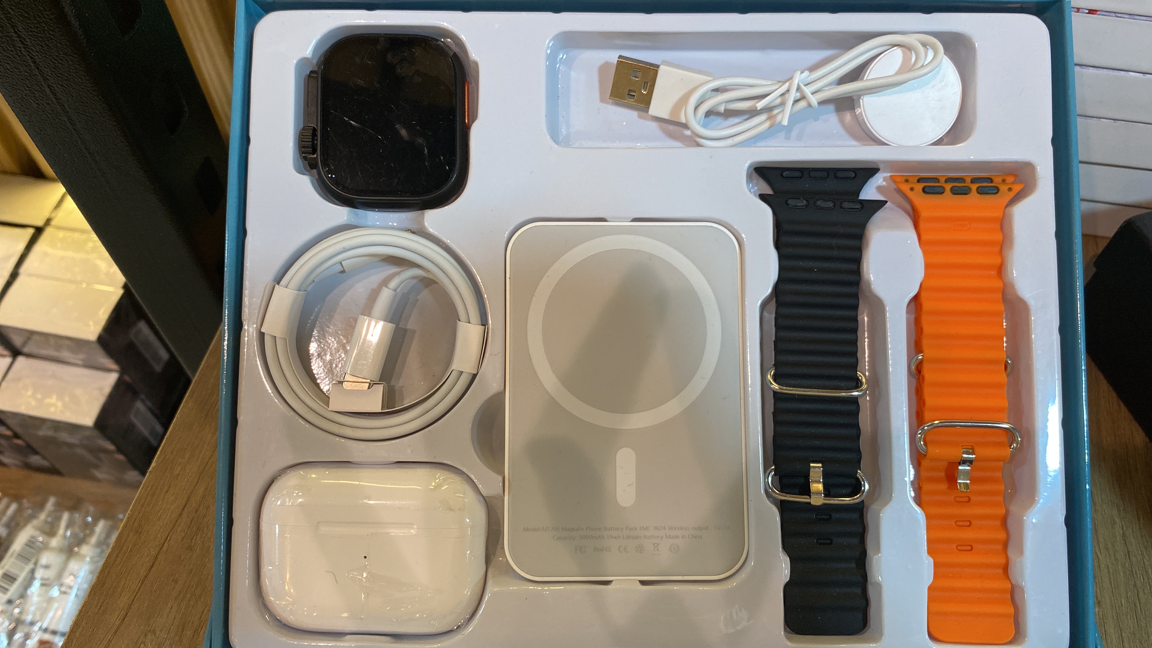 Combo de Reloj-Power Bank-Audifonos