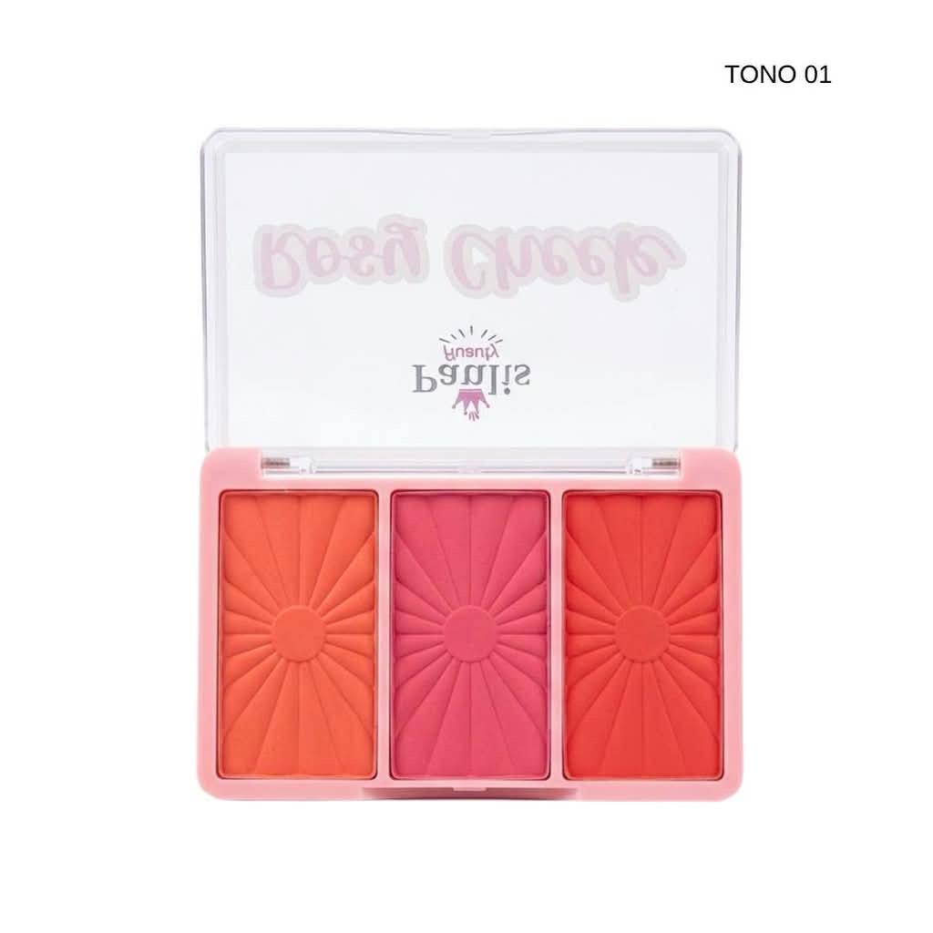 PALETA DE RUBORES ROSY CHEEK X3 PAULIS — foto 4 de 4