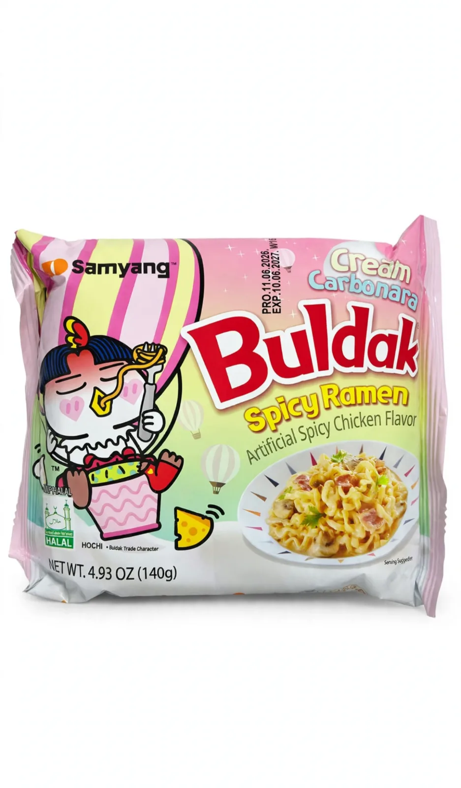 Buldak crema carbonara