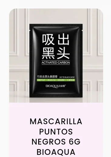 Mascarilla puntos negros
