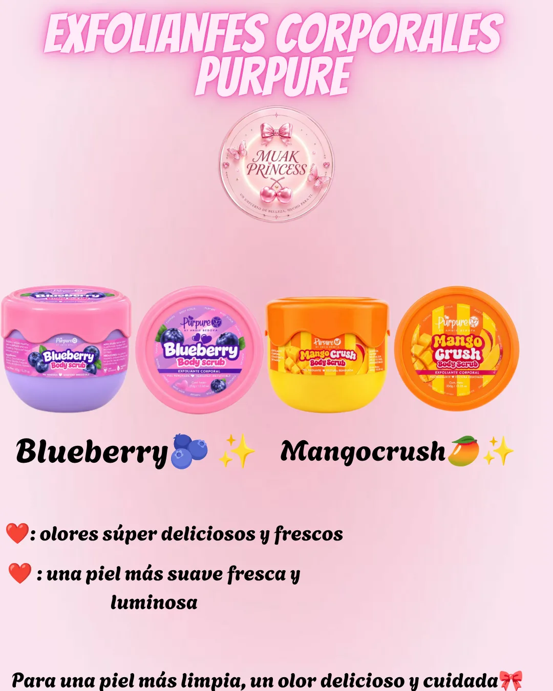 Exfoliante purpure mangocrush -blueberry