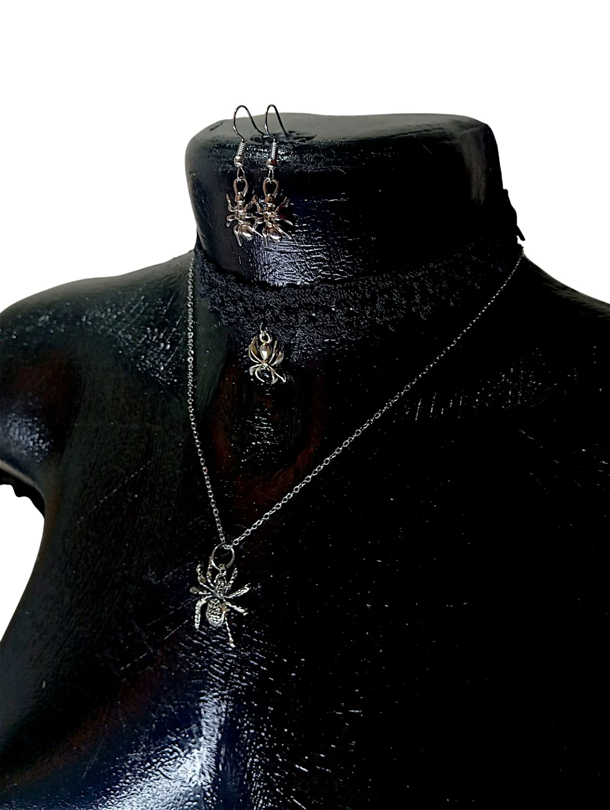 Collar+gargantilla+aretes arañas — foto 2 de 4
