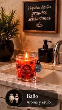 Vela aromática en vaso pequeño — Gel y cera
