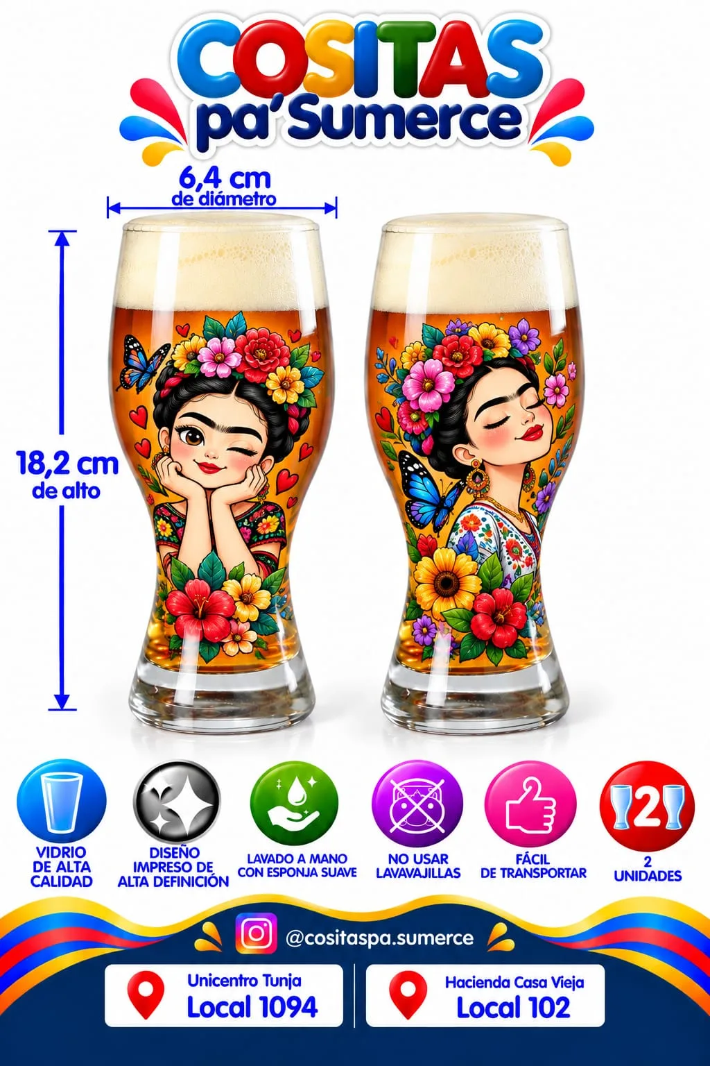 Vaso cervecero esbelto personalizado — foto 2 de 5