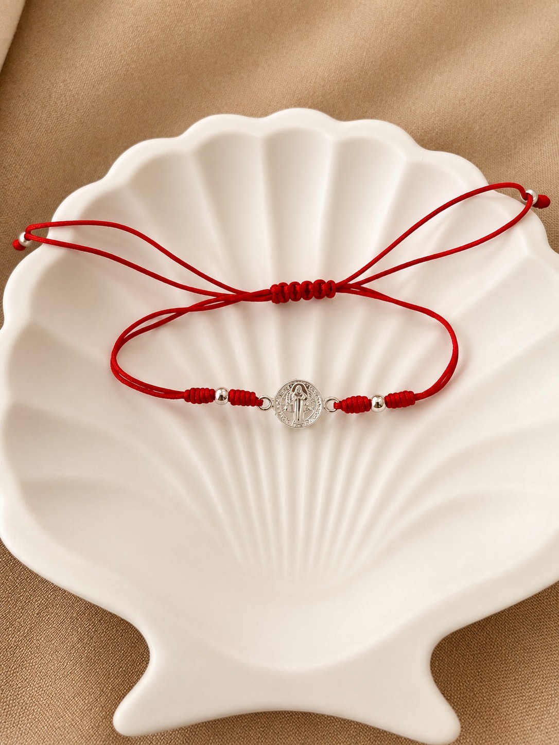 Pulsera San Benito en plata 925