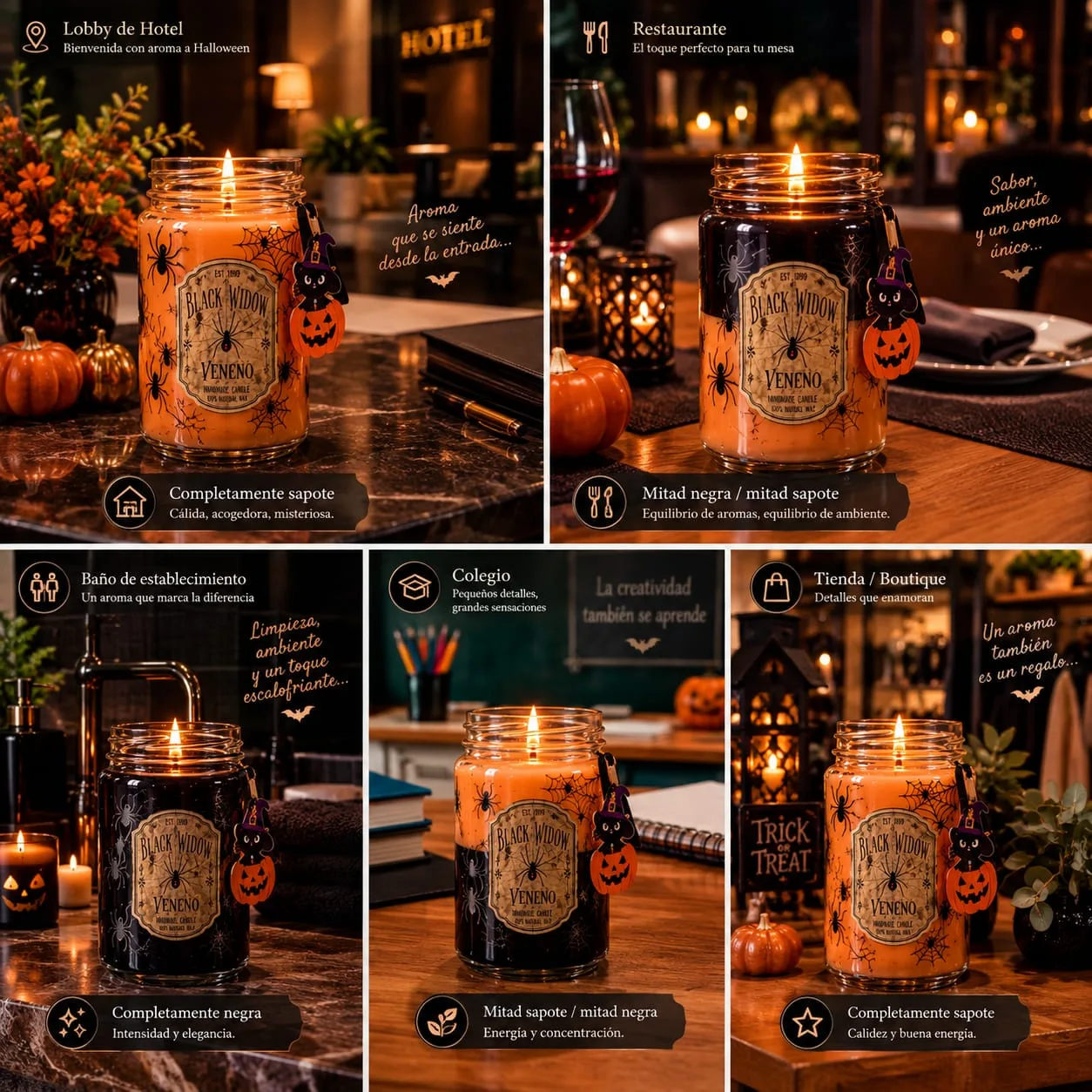 Vela aromática en frasco — Gel y cera