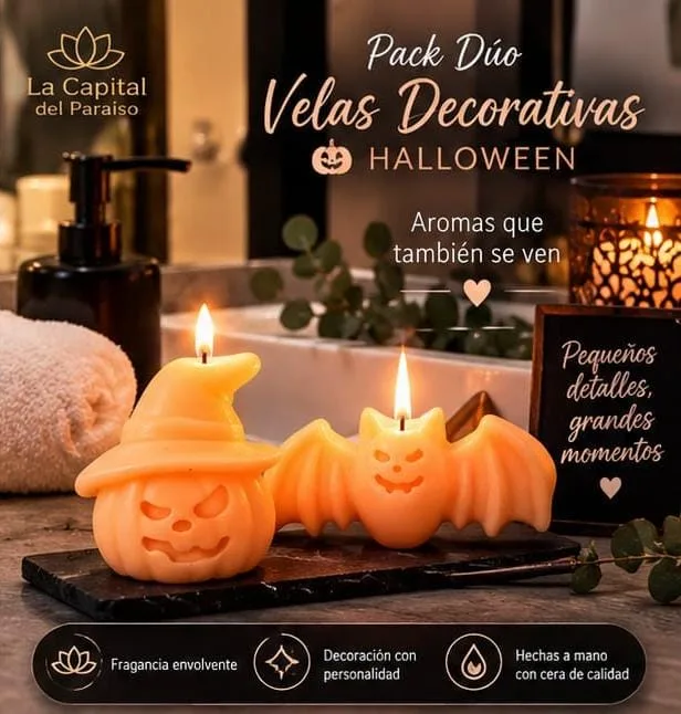 Pack Dúo de Velitas Decorativas Aromáticas