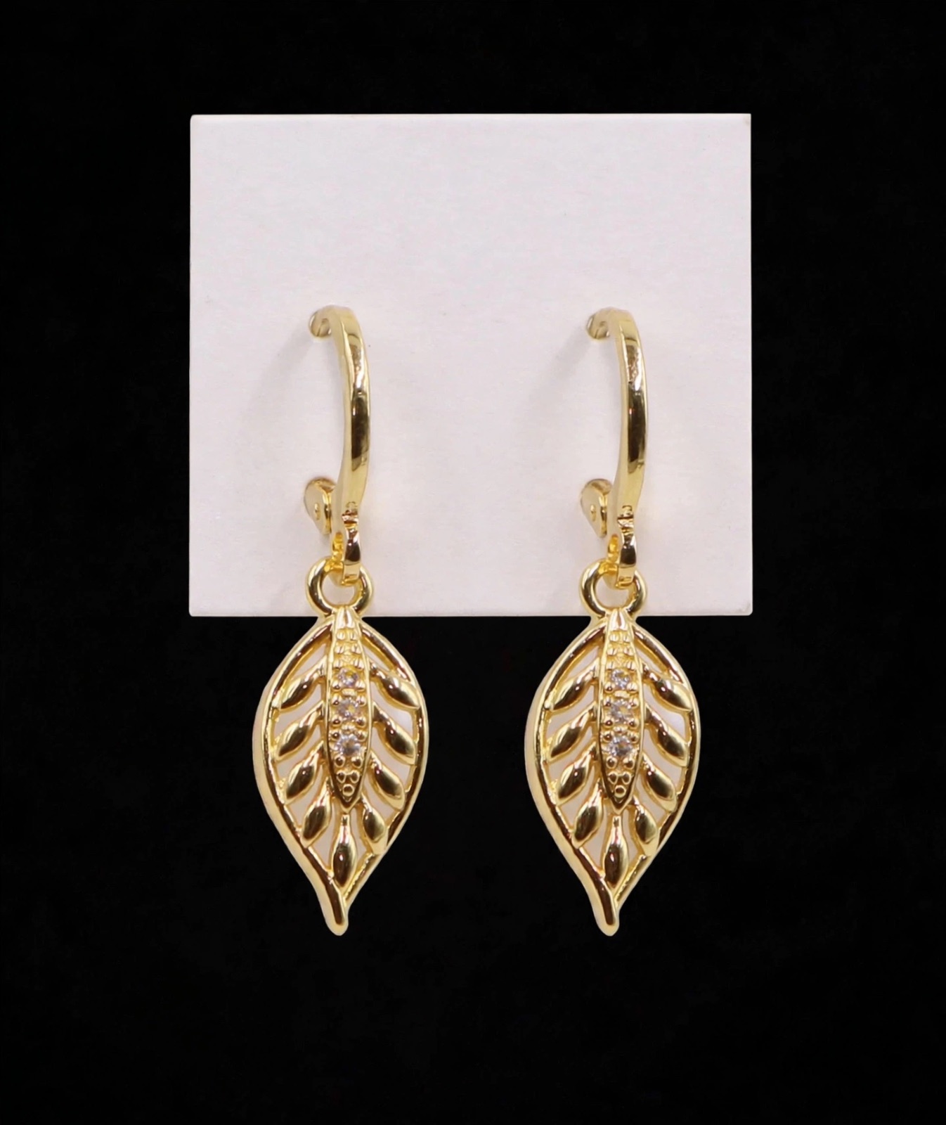 ARETES COLGANTES DORADOS — foto 4 de 6