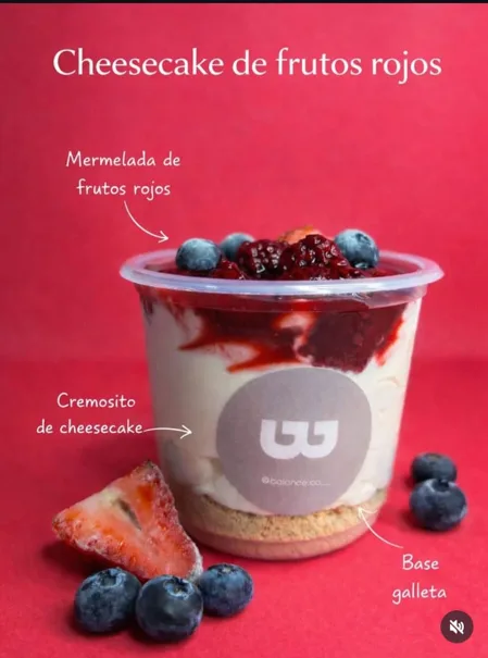 Cheescake de frutos rojos