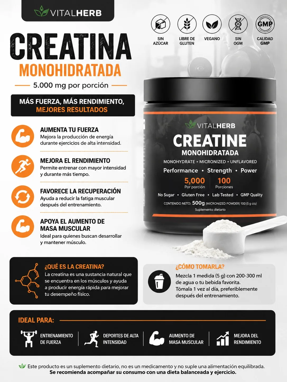 Creatine vitalherb