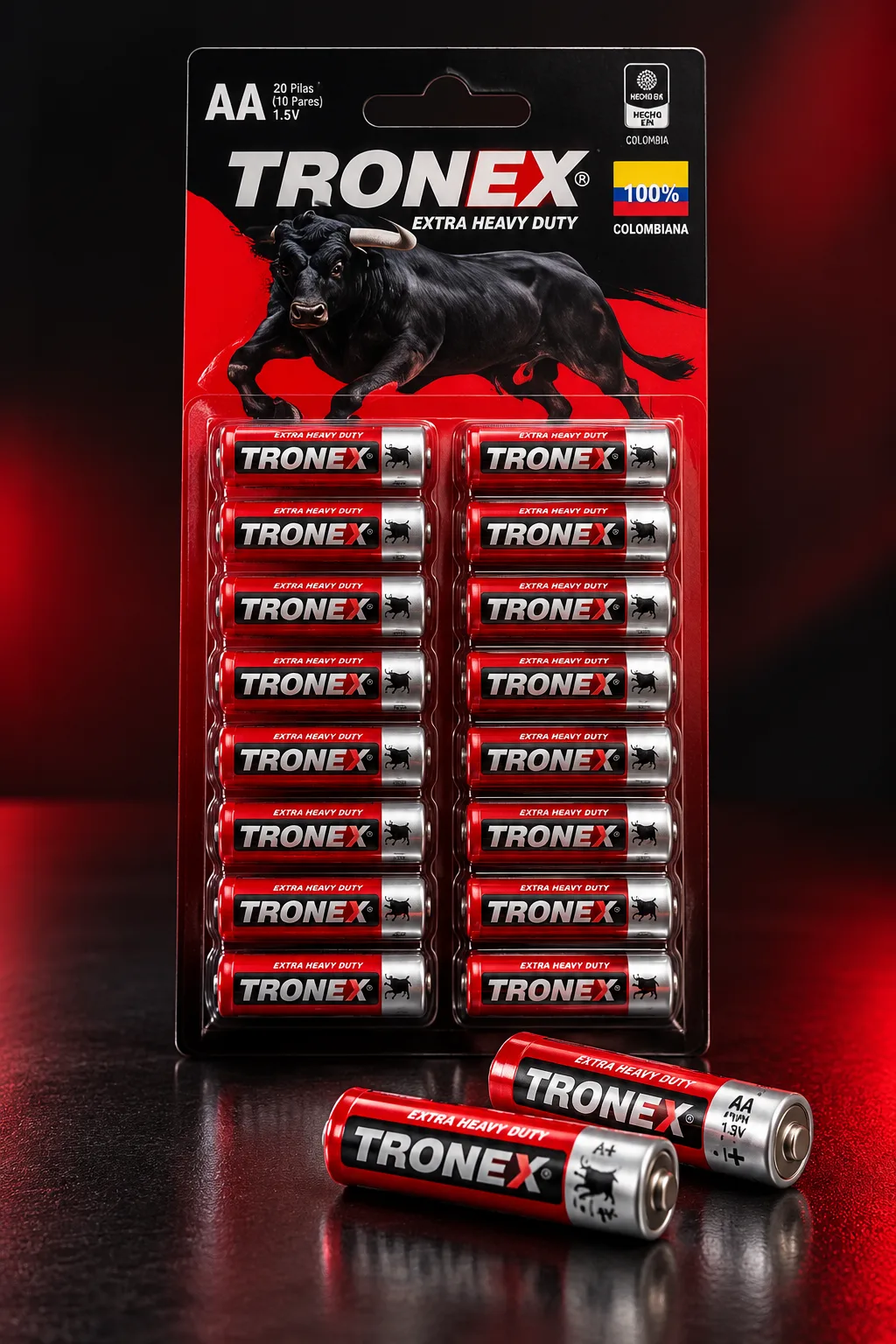 Pilas Tronex AA 1,5 V (paquete x 20unid-10 pares) — foto 2 de 2