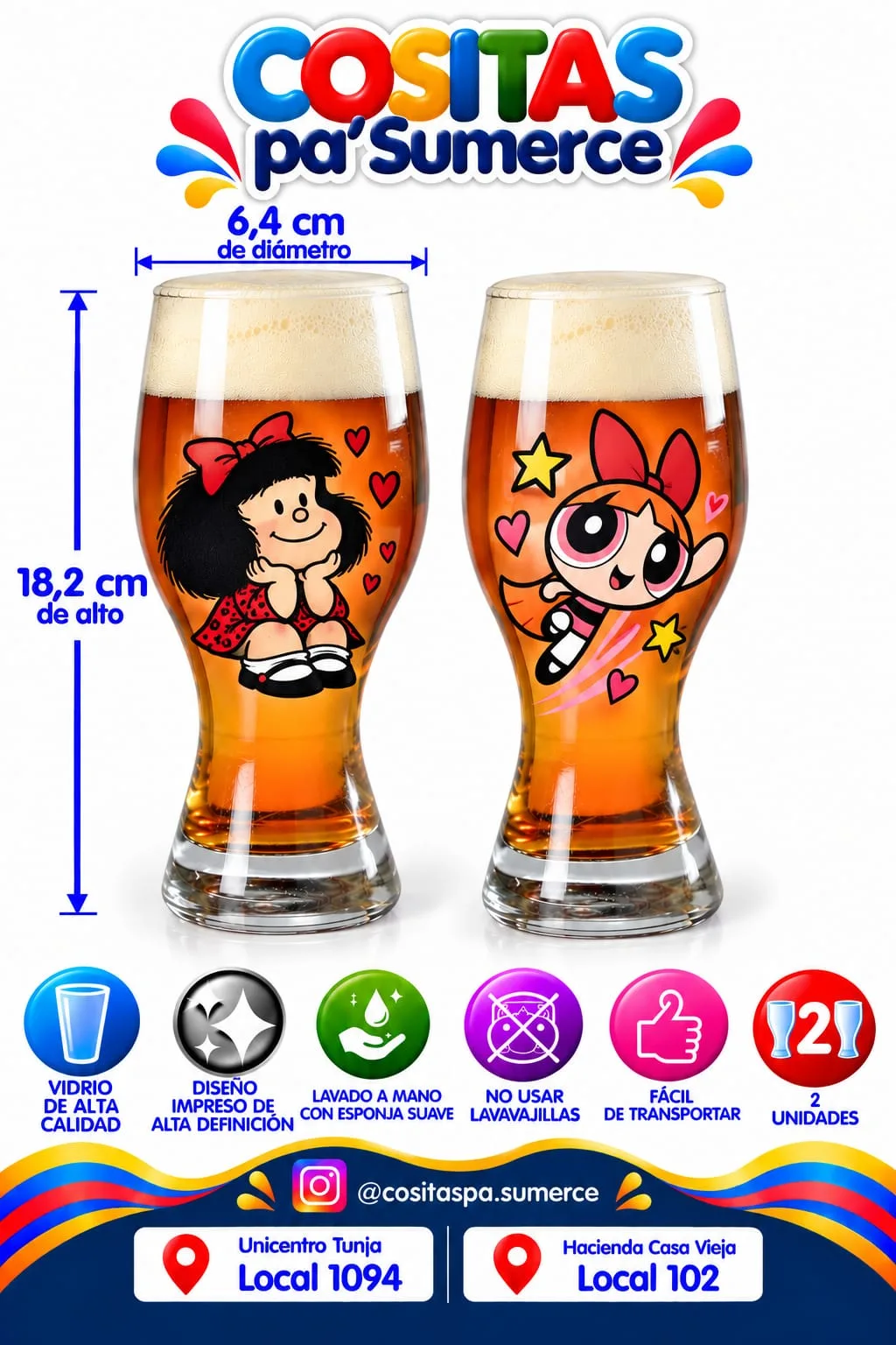 Vaso cervecero esbelto personalizado — foto 3 de 5
