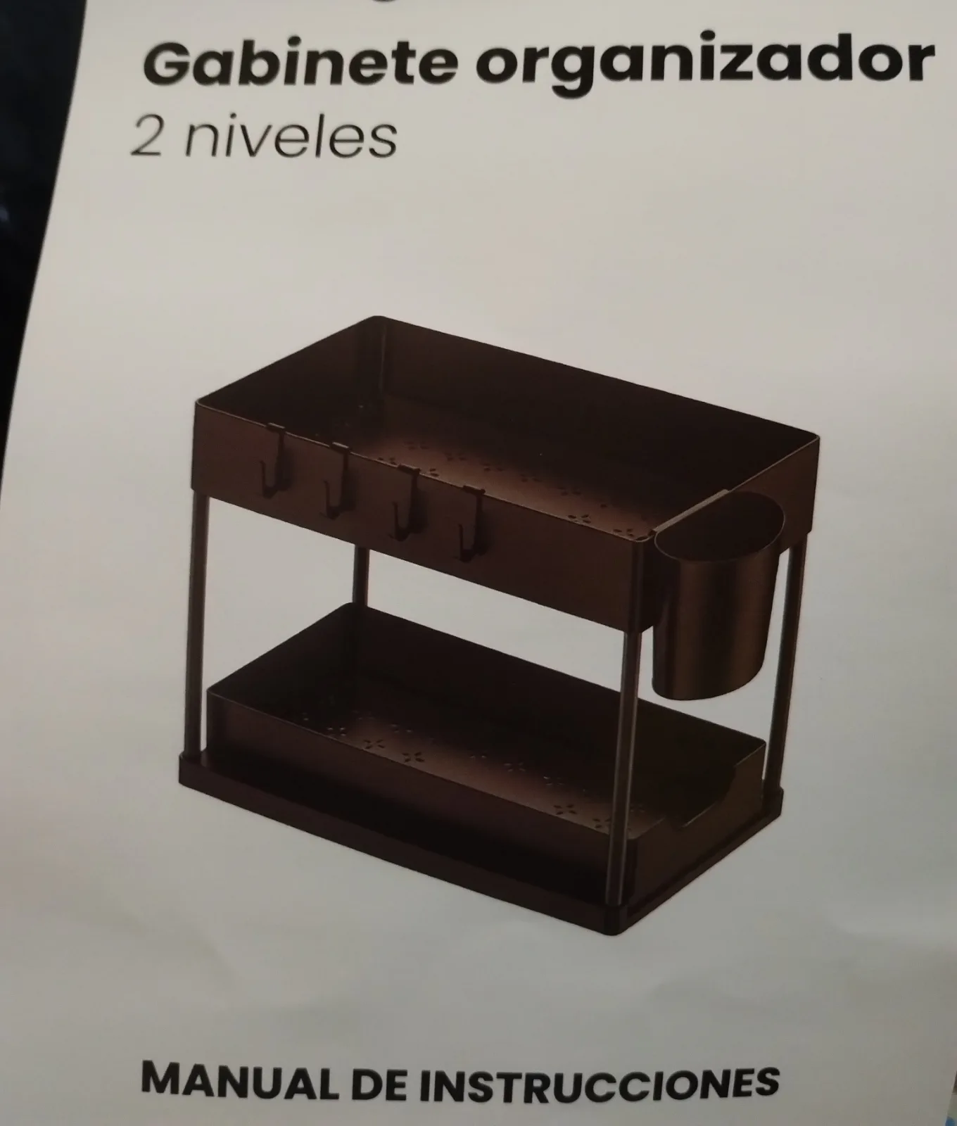 Gabinete organizador multiusos de dos niveles — foto 1 de 3