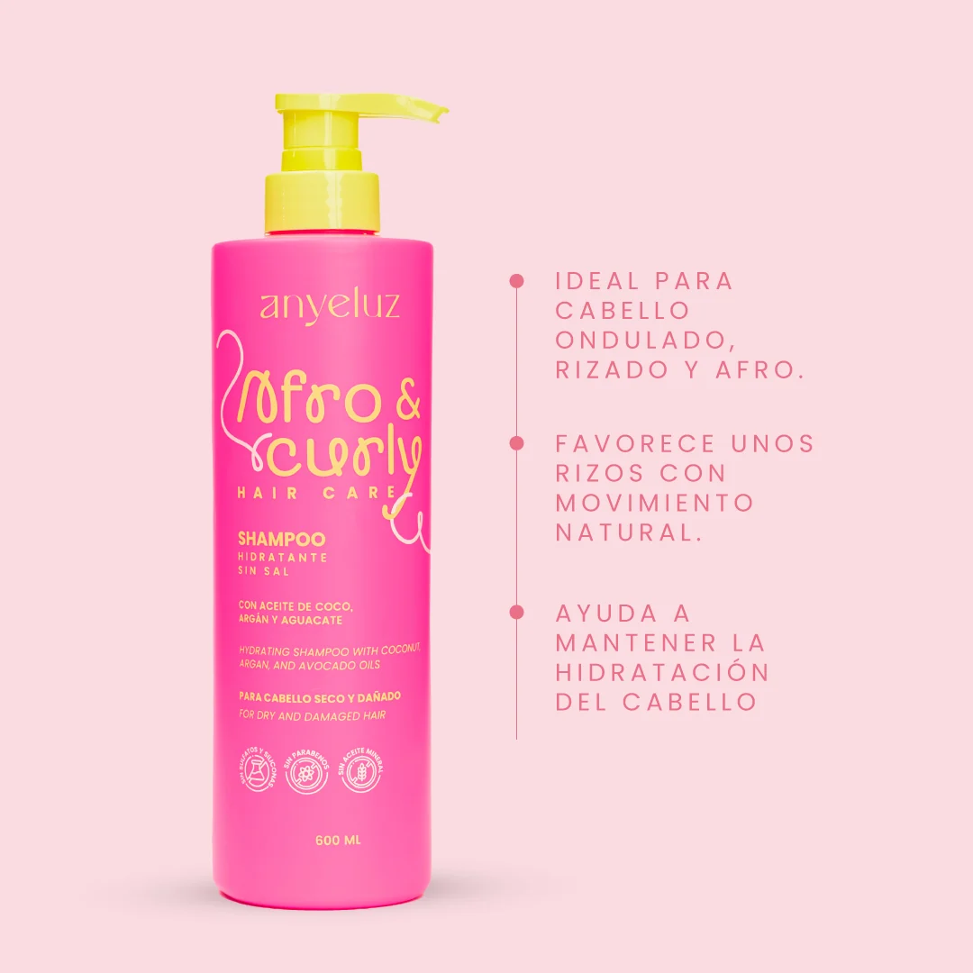 SHAMPOO HIDRATANTE AFRO & CURLY — foto 2 de 2