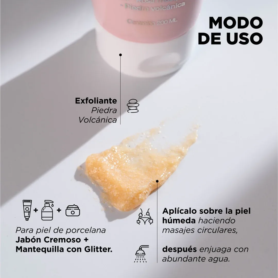 Exfoliante corporal de rosas — foto 3 de 3