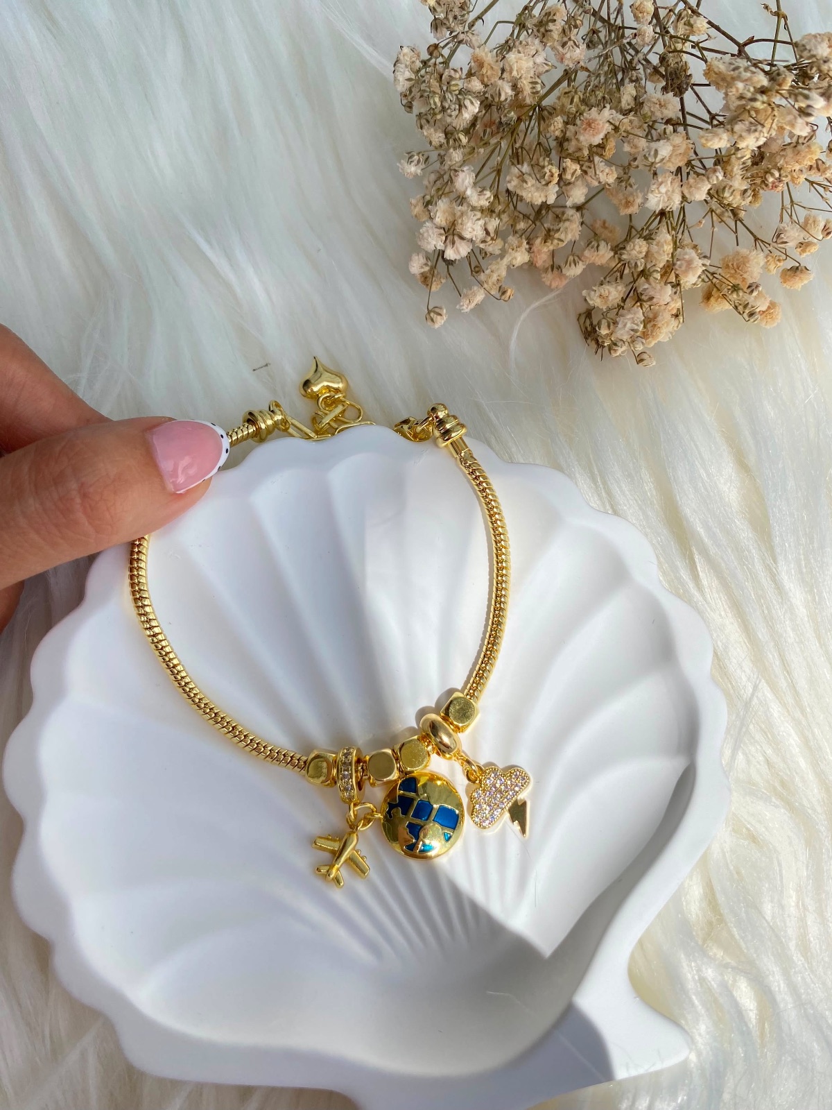 Pulsera tipo Pandora Sky