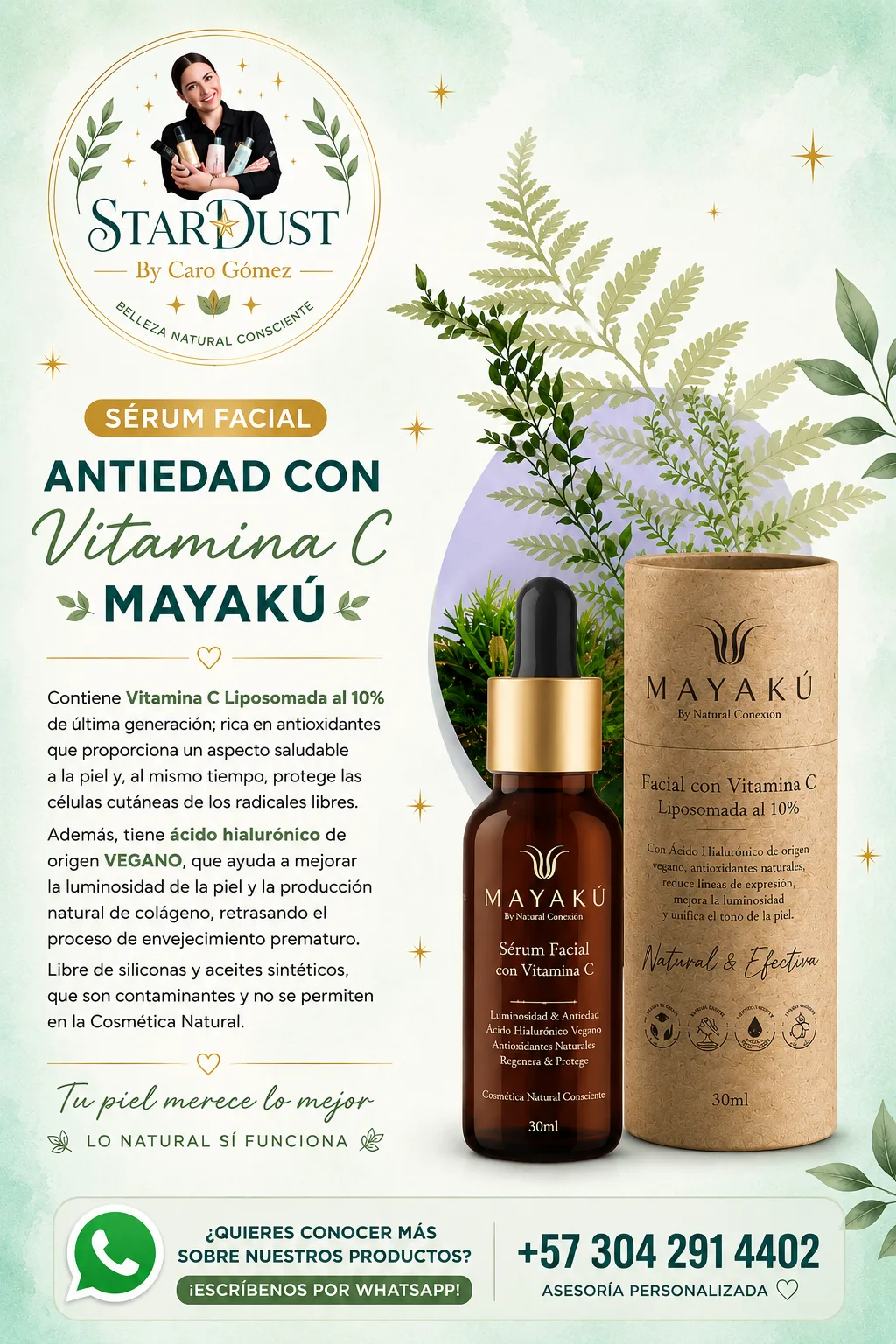 Sérum Vitamina C Liposomada Mayakú 50Ml