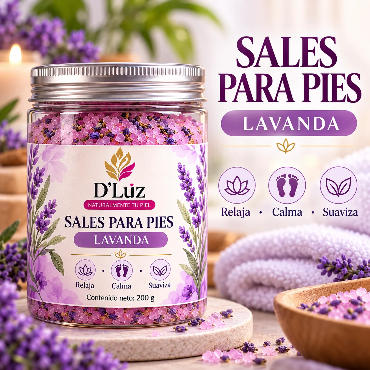 Sales para Pies D’Luz – Lavanda, Eucalipto y Naranja