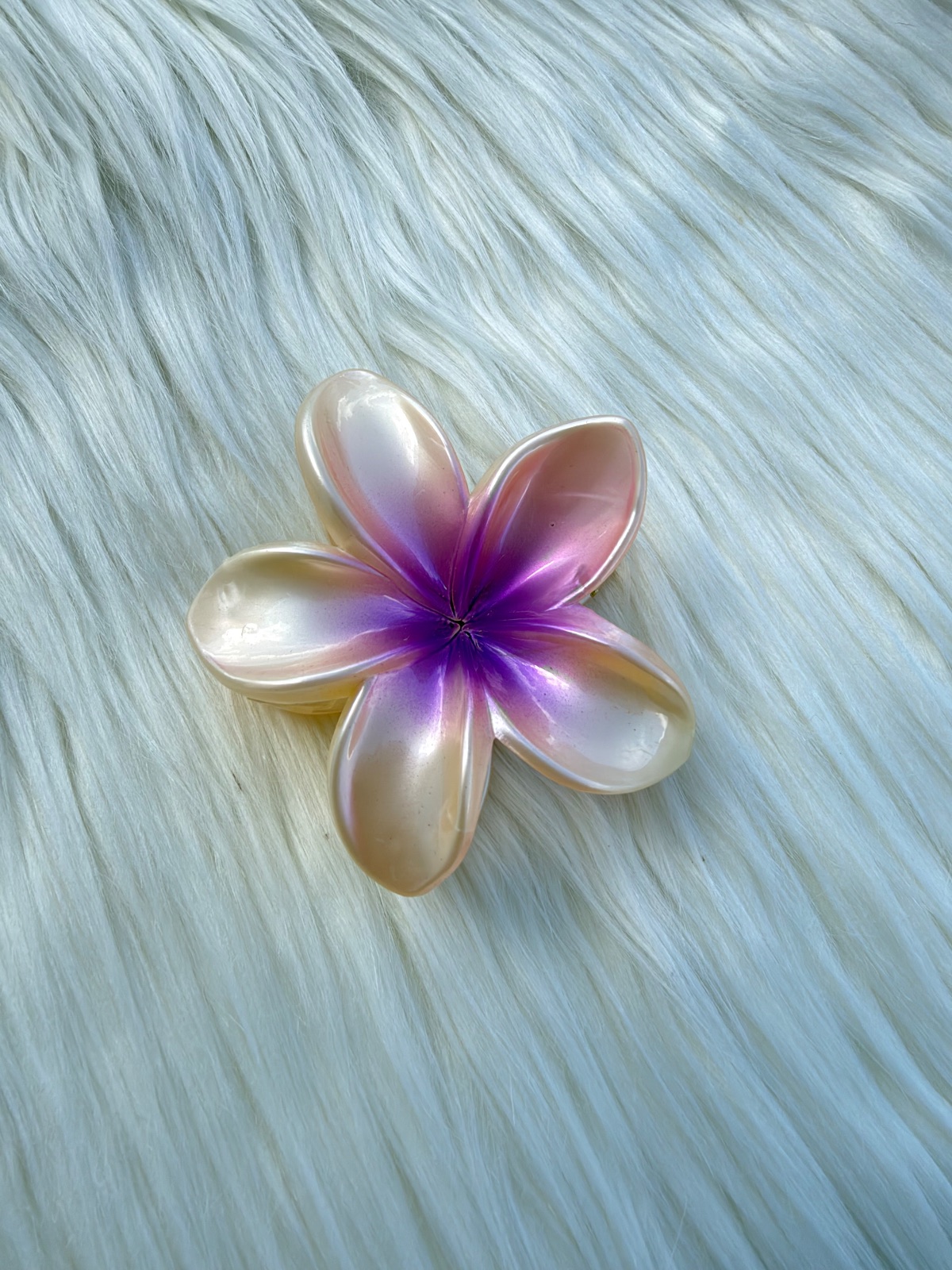 Gancho para el cabello (flor morada)