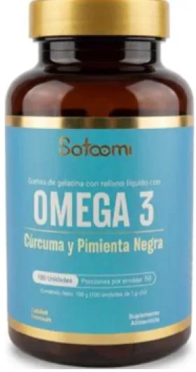 Omega 3 con curcuma y pimienta negra