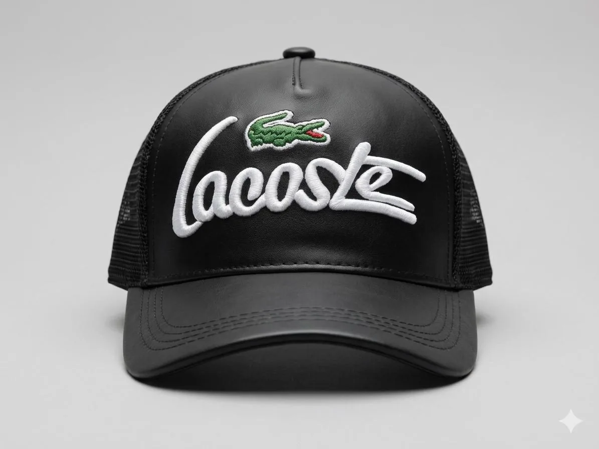 GORRA CUERO NEGRO