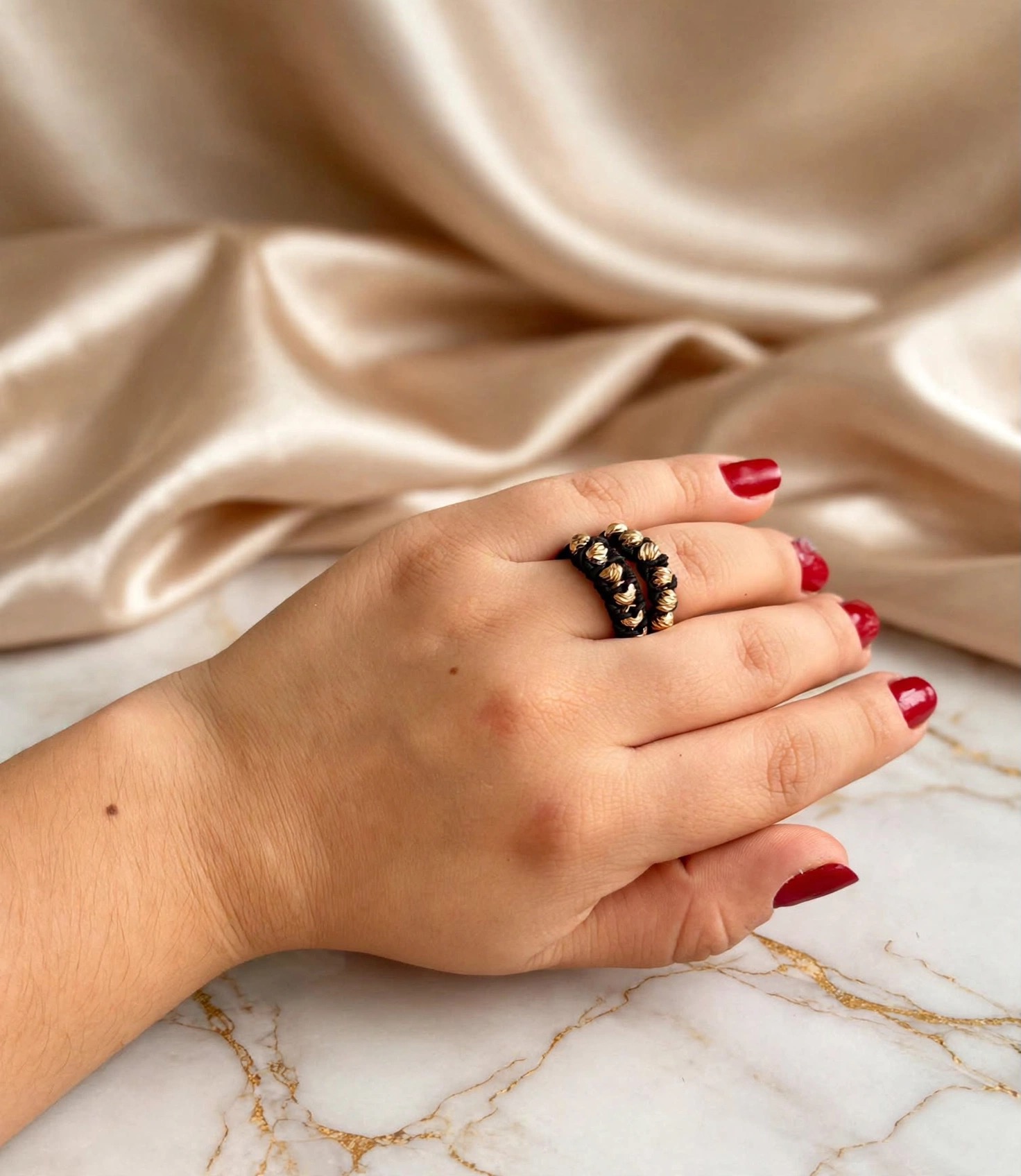 Anillos tejido