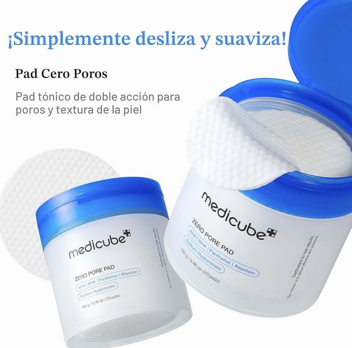 Medicube Zero Pore Pad 2.0 — 70 discos — foto 2 de 5