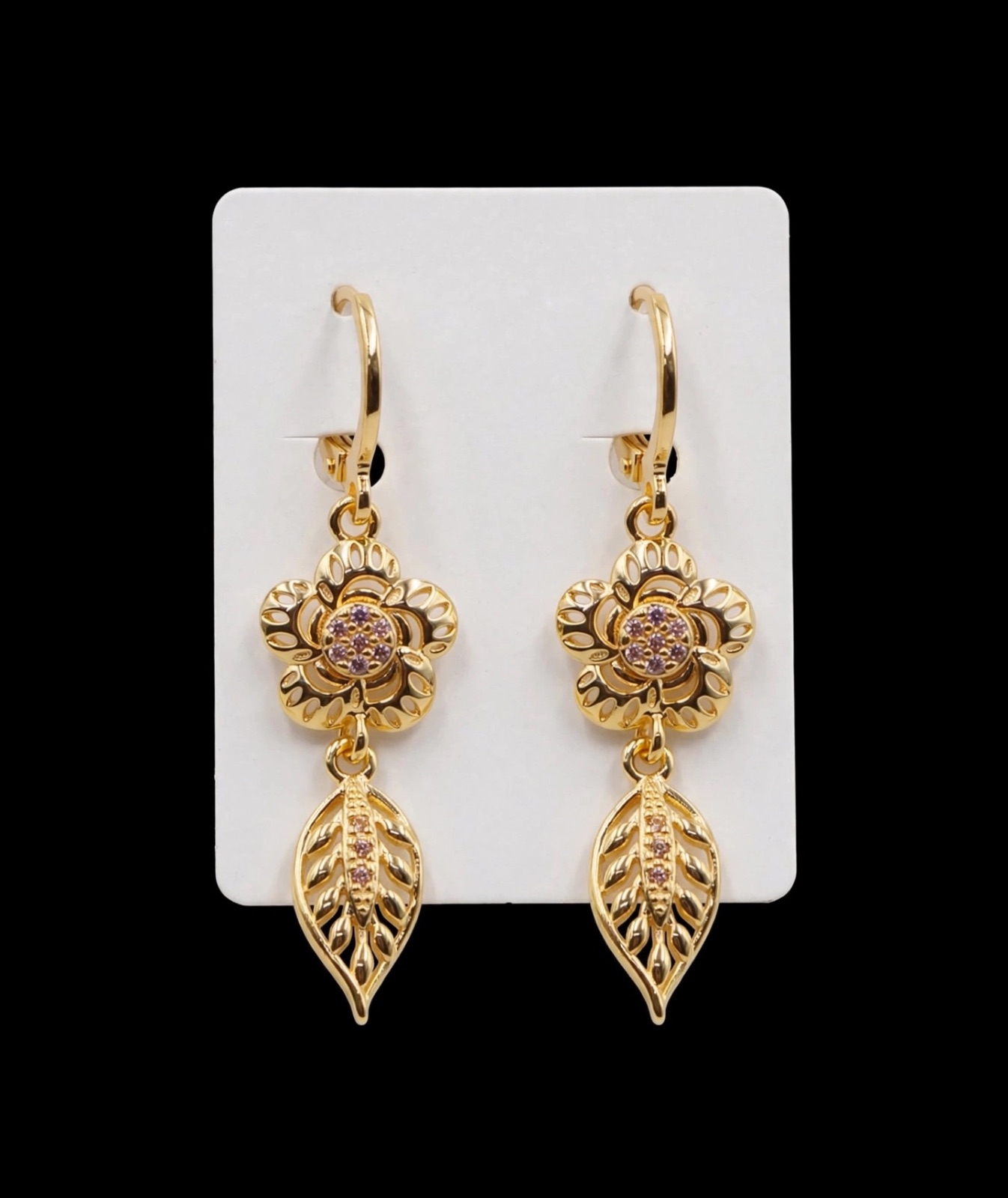 ARETES COLGANTES DORADOS — foto 2 de 6