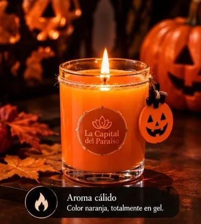 Vela aromática en vaso pequeño — Gel y cera