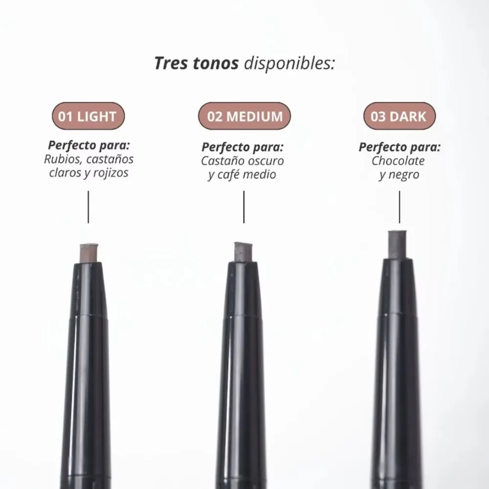 Lápiz Retráctil Doble Punta para Cejas Anik