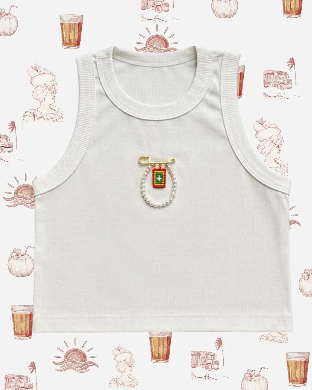 Top con broche artesanal — foto 4 de 4