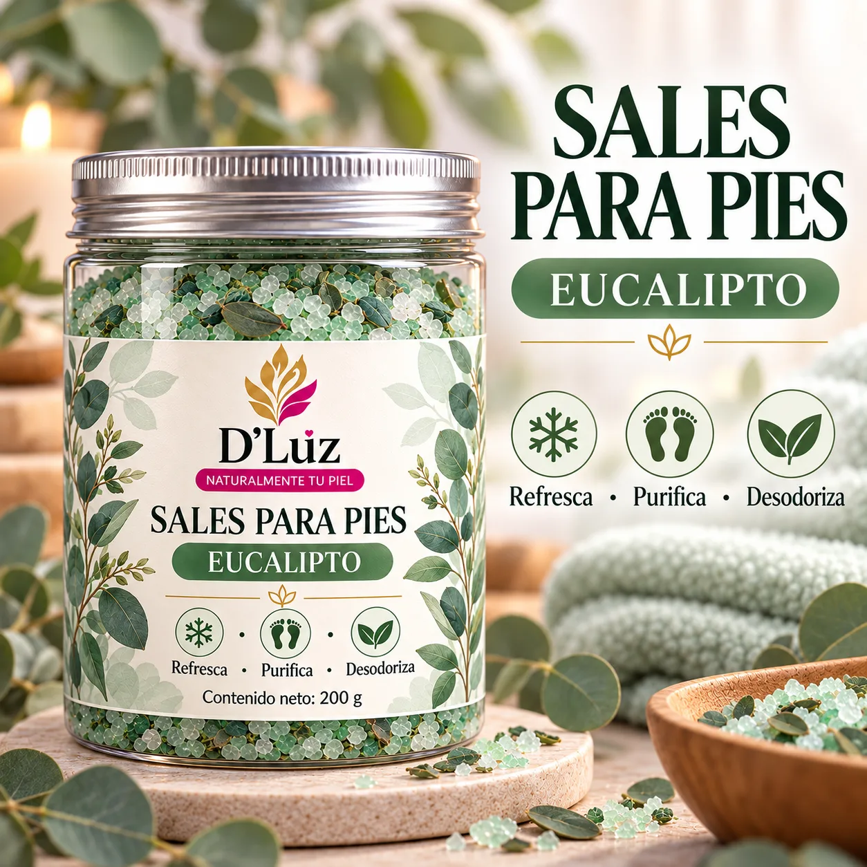 Sales para Pies D’Luz – Lavanda, Eucalipto y Naranja