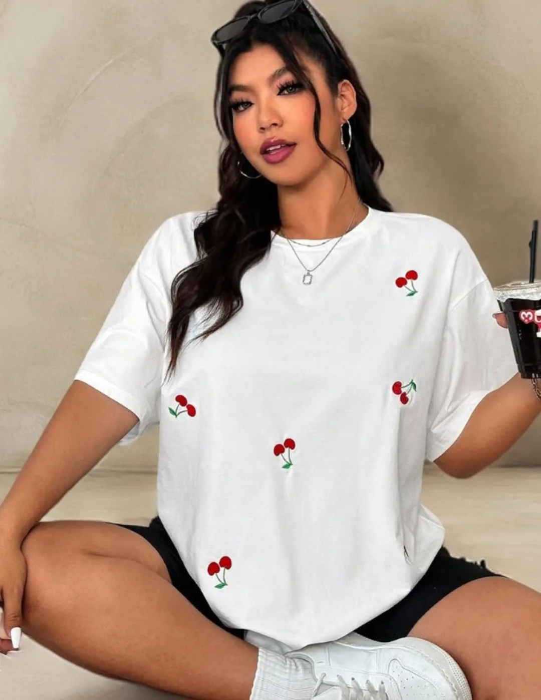 Camiseta Cherry Love 🍒🤍